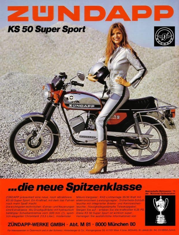 vintage motor & scooter advertenties