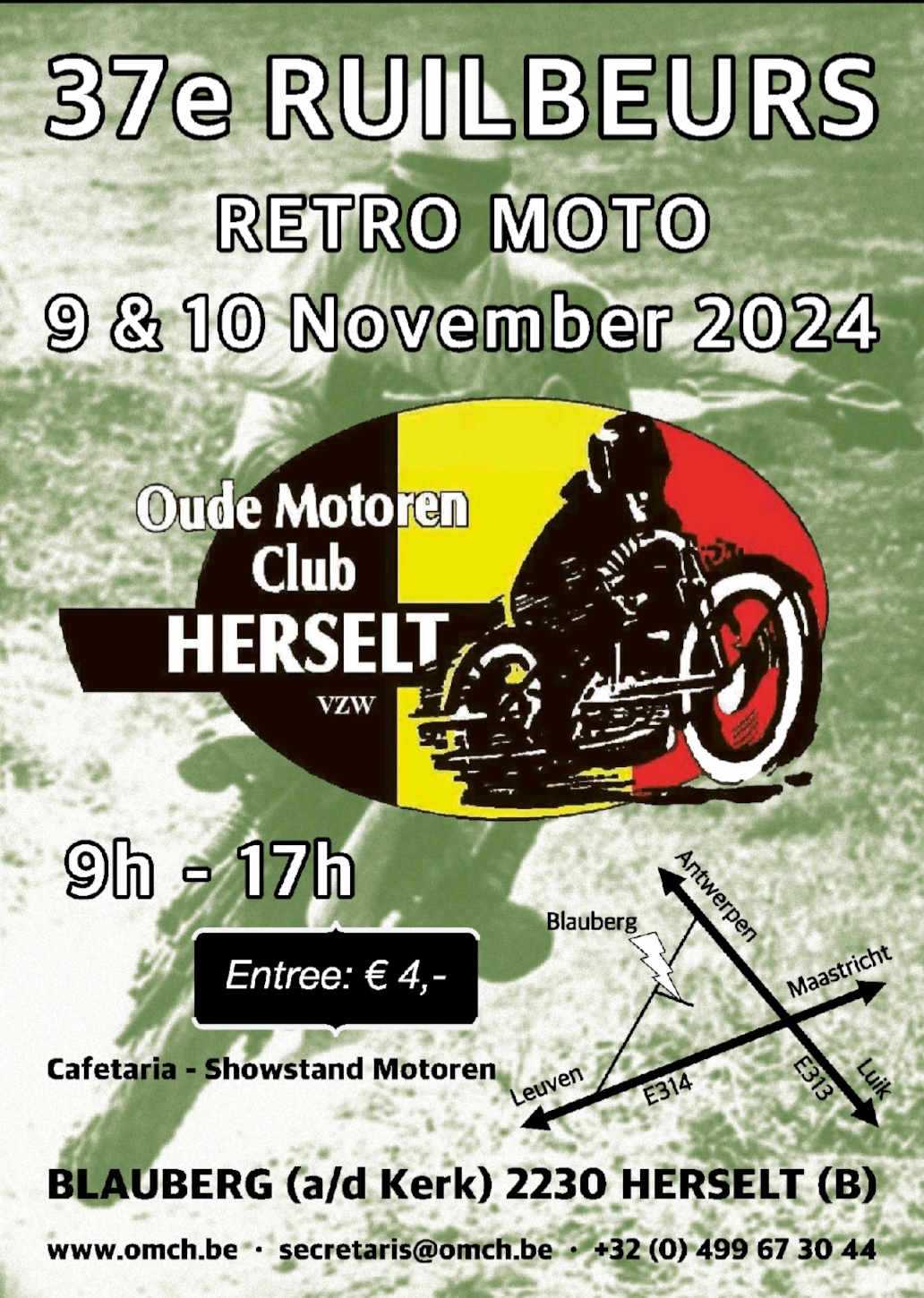 37ste Ruilbeurs Retro Moto in Blauberg (Herstelt)